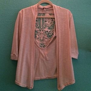 Designed Tan Cardigan