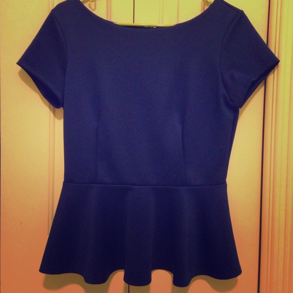 Blue Peplum Top💙
