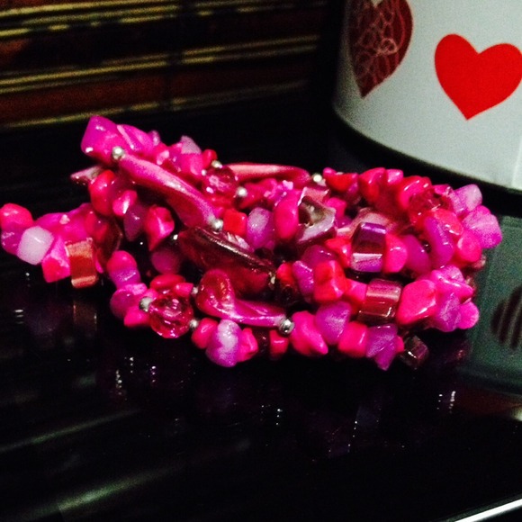 Fuchsia bracelets