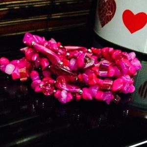 Fuchsia bracelets
