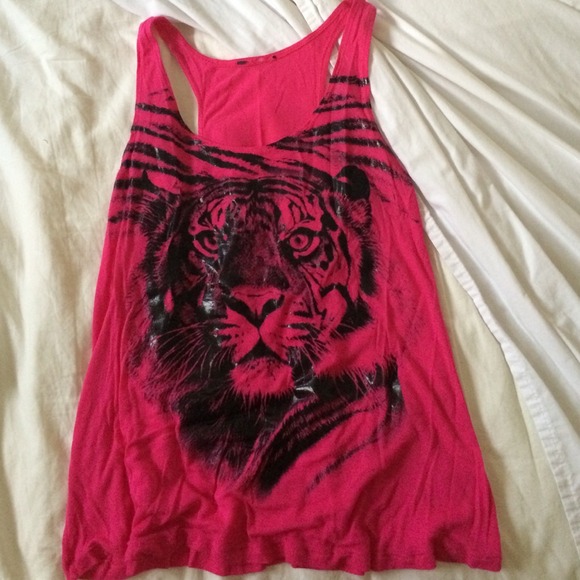 pink tiger tank top