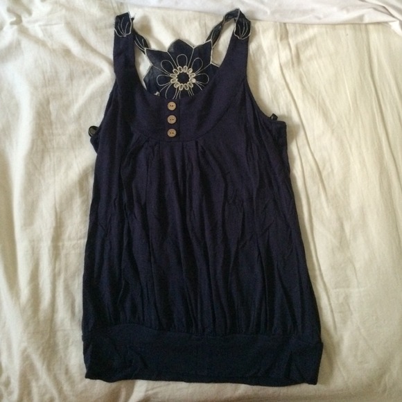 navy blue tank top