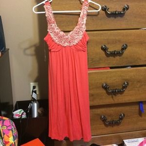 Coral dress from T.J Maxx