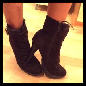 High heel ankle boots