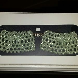 TOPSHOP Mint Colored Pearl Cuffs NWT