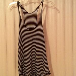 Black and white striped American apparel top