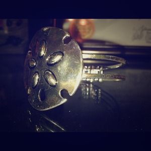 Silver Sand Dollar Bracelet