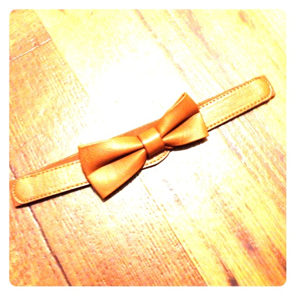 😻camel colored bow belt