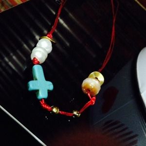 Handmade red necklace