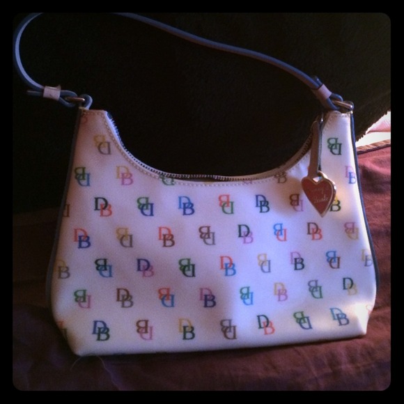 Dooney & Bourke White multicolor purse