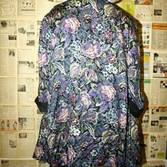 Oversized Vintage Floral Blazer/Cardigan/Jacket - Picture 2 of 2