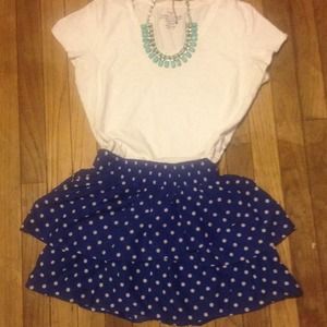 NWOT Cobalt Blue Tiered Skirt