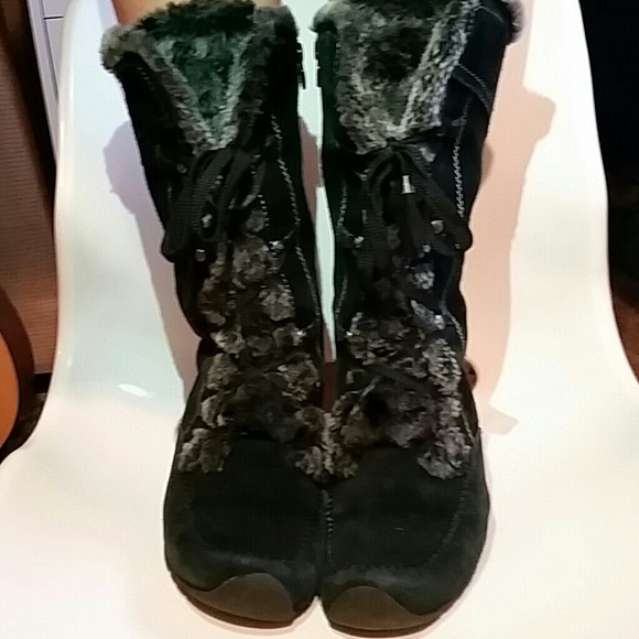 LONDON FOG winter fur boots
