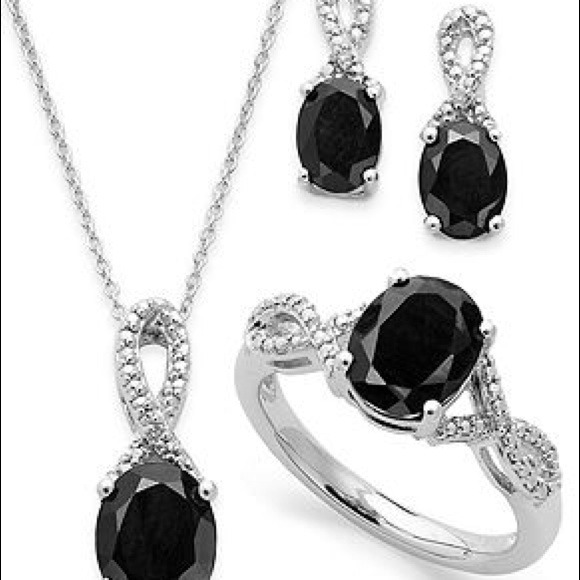 R. H. Macy & Co. Fine Jewelry Jewelry Black Onyx Diamond And Silver