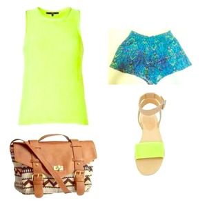 Tropical summer shorts