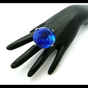 Blue Gem Large Cocktail Ring