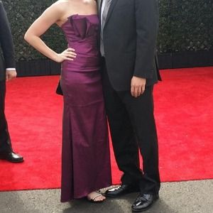 Purple Floor length gown