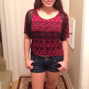 Print Bat-wing Shirt