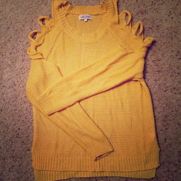 Yellow Knit Top