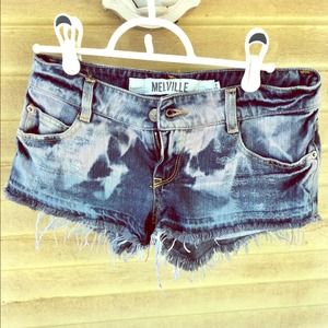Brandy Melville Acid Wash Destroyed shorts