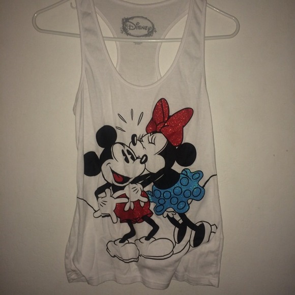 Minnie and Mickey pajama tank top