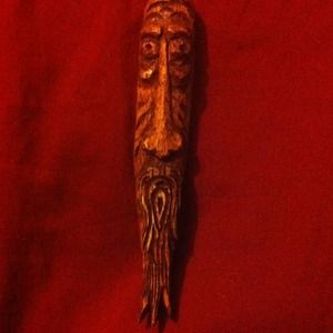 Wood spirit carving