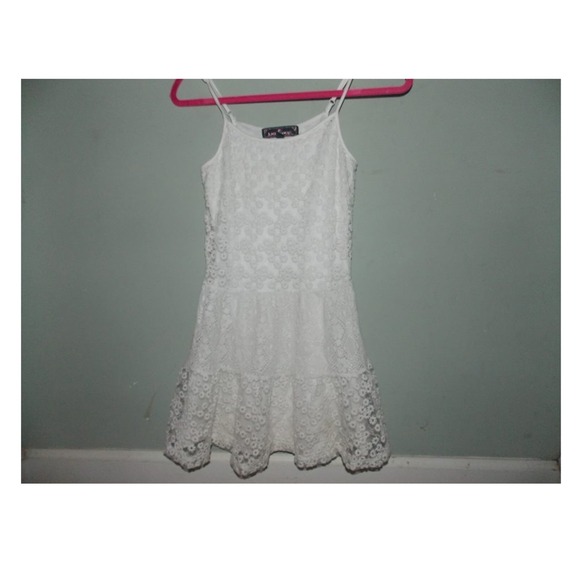 White floral dress