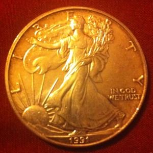 Uncirculated silver dollar
