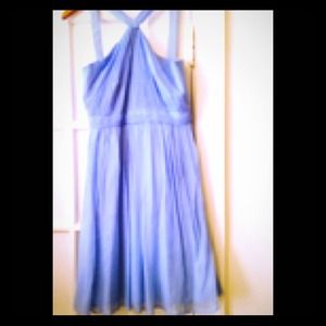 J. Crew baby blue spring wedding dress