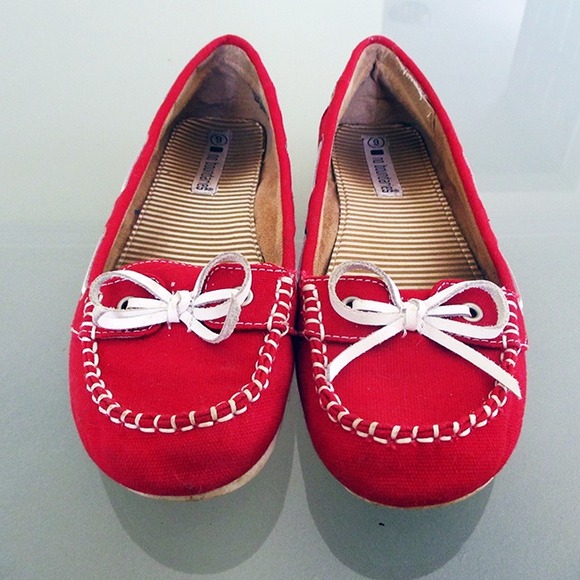 Shoes - Red Slip-Ons Shoes - Red Slip-Ons