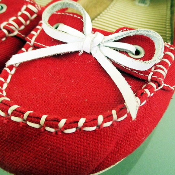 Shoes - Red Slip-Ons Shoes - Red Slip-Ons