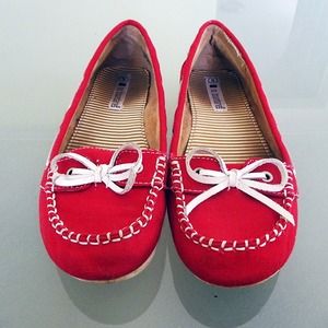 Shoes - Red Slip-Ons Shoes - Red Slip-Ons