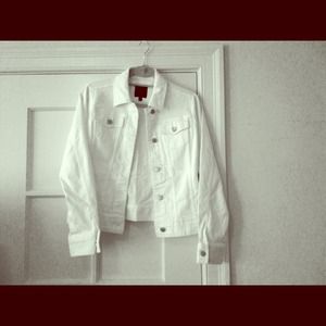 White jean jacket