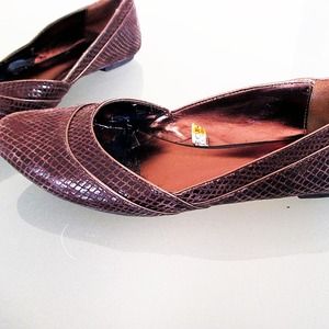 Mossimo Black Shoes - Brown Faux Alligator Texture Flats Mossimo Black Shoes - Brown Faux Alligator Texture Flats