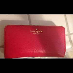 Kate spade red wallet