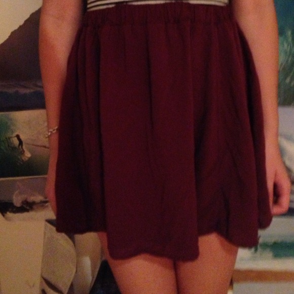 Maroon Brandy Melville Skirt