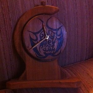 Hand made wooden clock