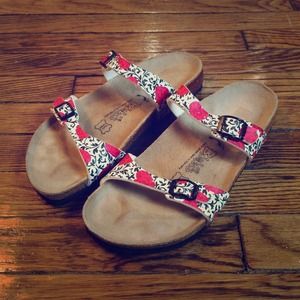 Birkenstock with Hearts and floral straps Sandal