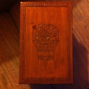 Hand carved small bench