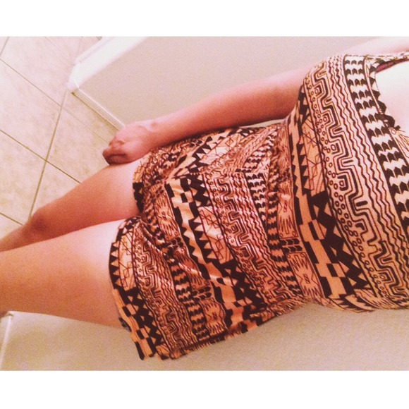 Tribal print romper