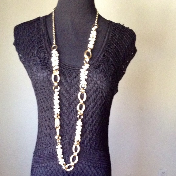 DOLCE CABO CROCHET DRESS MED.
