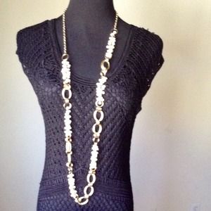 DOLCE CABO CROCHET DRESS MED.