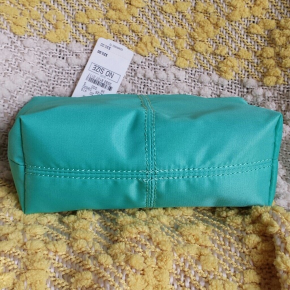 ■BUNDLED■NeimanMarcus Cosmetics Pouch in Teal/Mint - Picture 3 of 4