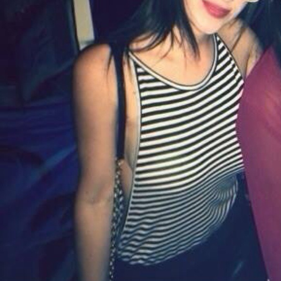 LF open sides tank! Black and white stripes! - Picture 2 of 4