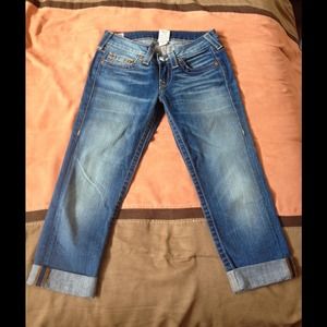 True Religion Lizzy Cropped Jeans size 27