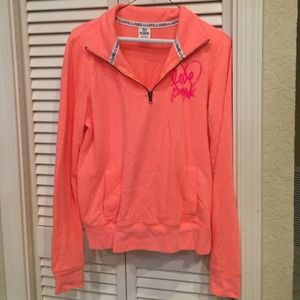 Victoria's Secret pink 1/4 zip pullover