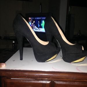 black heels