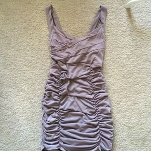 Mini dress in taupe
