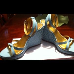 Coach Turquoise Sandals size 9