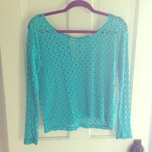 Turquoise top